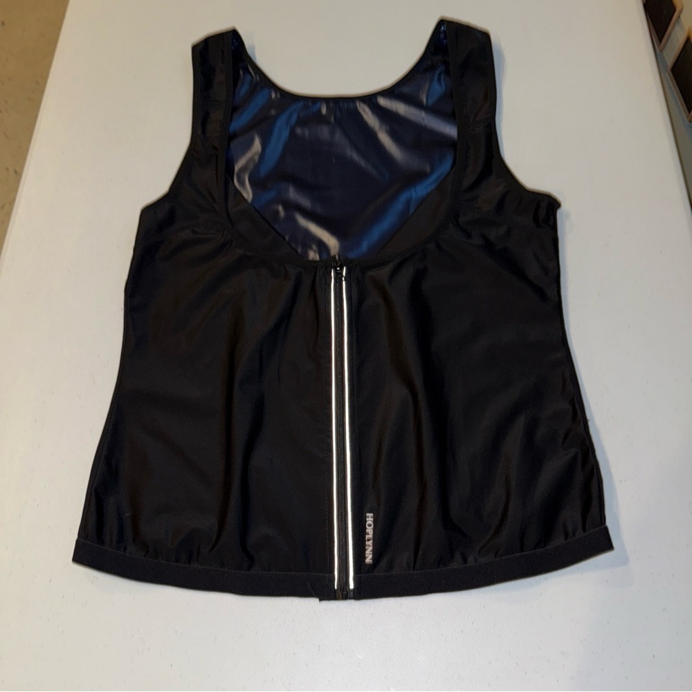 HOPLYNN Sweat Vest Women Black Neoprene Free Sauna Suit Waist Trainer Zipper